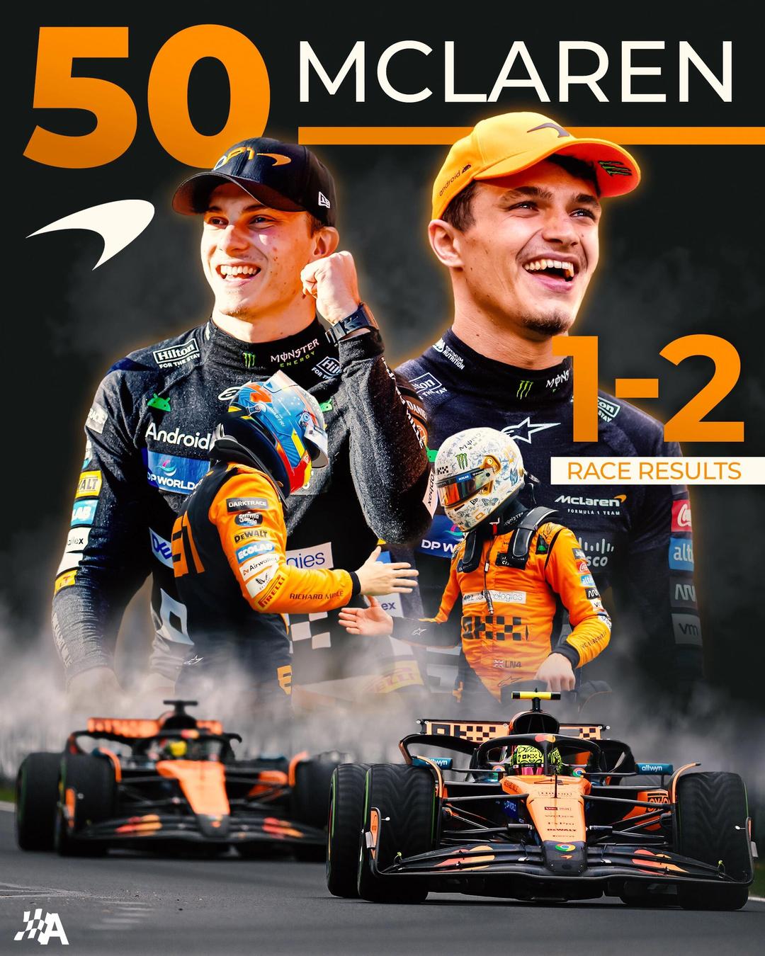 威廉姆斯翻盘迈凯伦，皮亚斯特里带队取胜